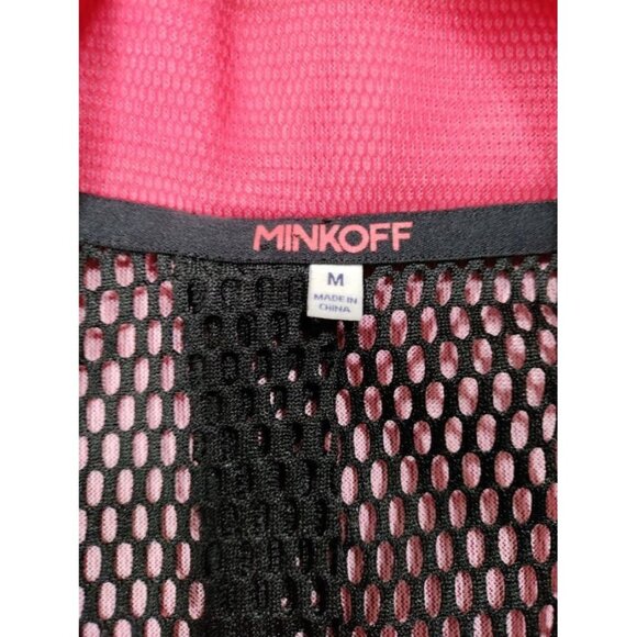 Rebecca Minkoff Long Sleeve Notch Lapel Collared Moto Jacket Pink Ombre Size M - Picture 9 of 16